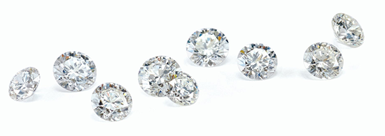 Brilliant diamonds that reflect elegance