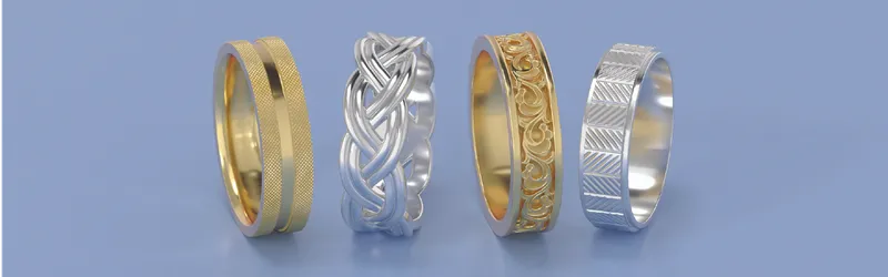 Read article: His and Hers - Matching Wedding Bands with Individual Flair