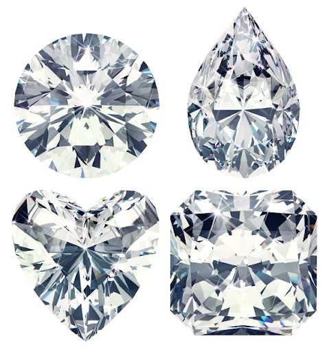 Brilliant cut diamonds in exquisite jewelry