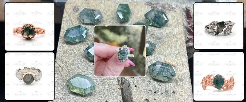Read article: Moss Agate Engagement Ring