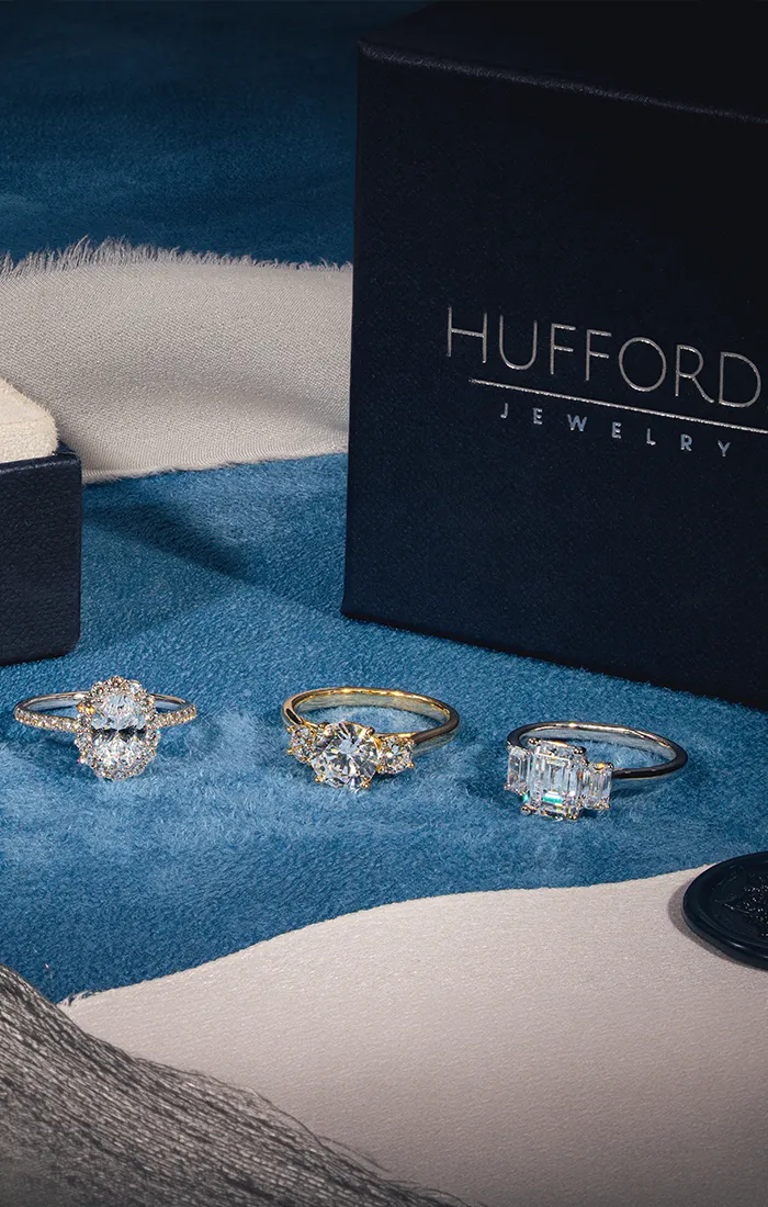 Huffords Jewelry showroom in Frontenac Missouri featuring fine jewelry and engagement rings since 1948