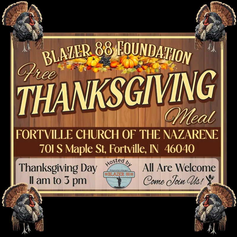 Read article: Blazer 88 Foundation | 4th Annual Thanksgiving Meal 11:00 a.m. to 3:00 p.m