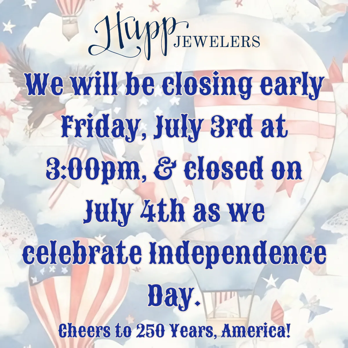 A Note About Our Independence Day Hours