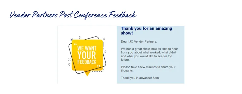 Read article: Post Conference Feedback March 2026