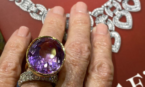 David Yurman 18 Karat White Gold Oversized Pink Topaz Ring – The Estate  Watch And Jewelry Company®
