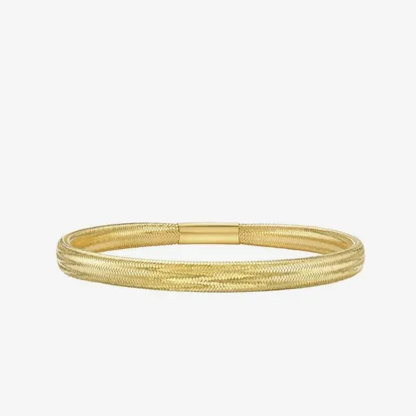Gold bangle bracelet from J. Anthony Jewelers. Click to shop bracelets at Neenah's fine jewelry store.