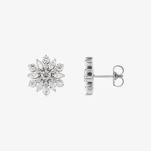 Sparkling floral stud earrings from J. Anthony Jewelers. Shop earrings now!