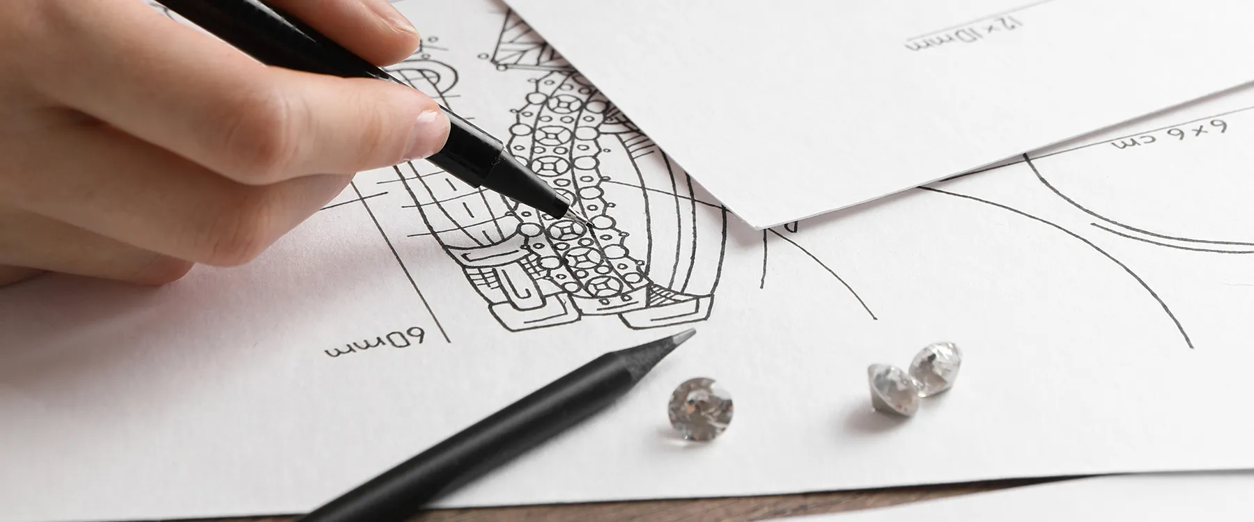 Custom Design Lorem ipsum dolor sit amet, consectetur adipiscing elit, sed do eiusmod tempor incididunt. Jeffrey Mann Fine Jewel