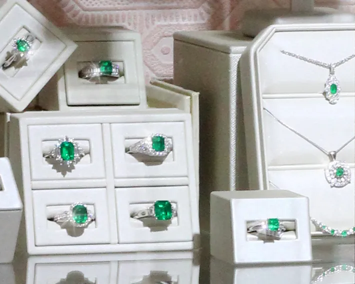 Emerald and Diamond jewelry featured at The Jewelry Source