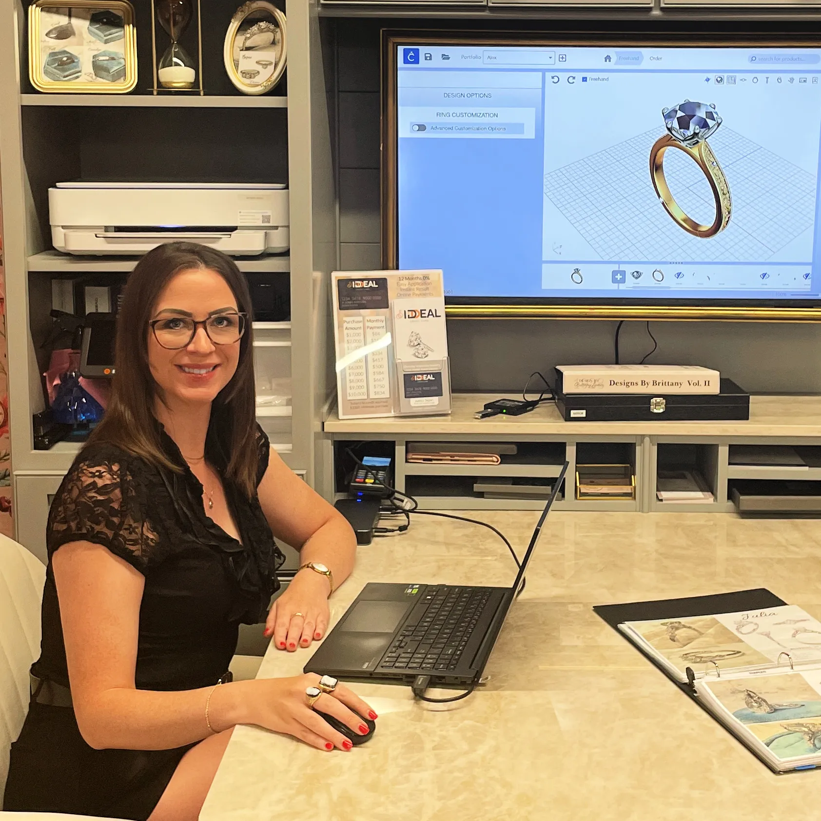 Brittany Jones, GG, Third Generation owner of JF Jones Jewelers Rochester, NY
