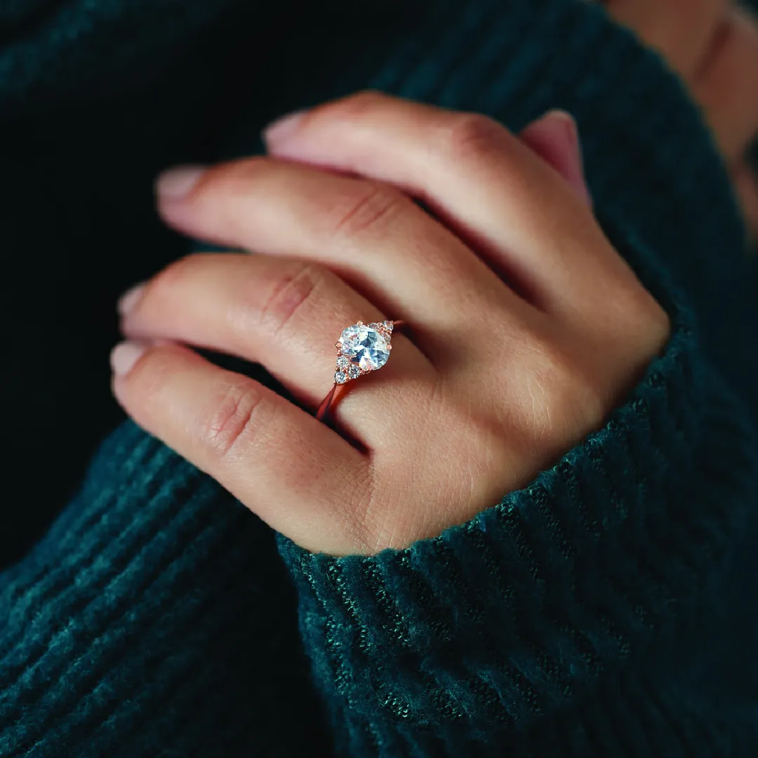 Engagement Ring When you know, you know! Worn on the left ring finger by itself until the wedding. JF Jones Jewelers Rochester, 