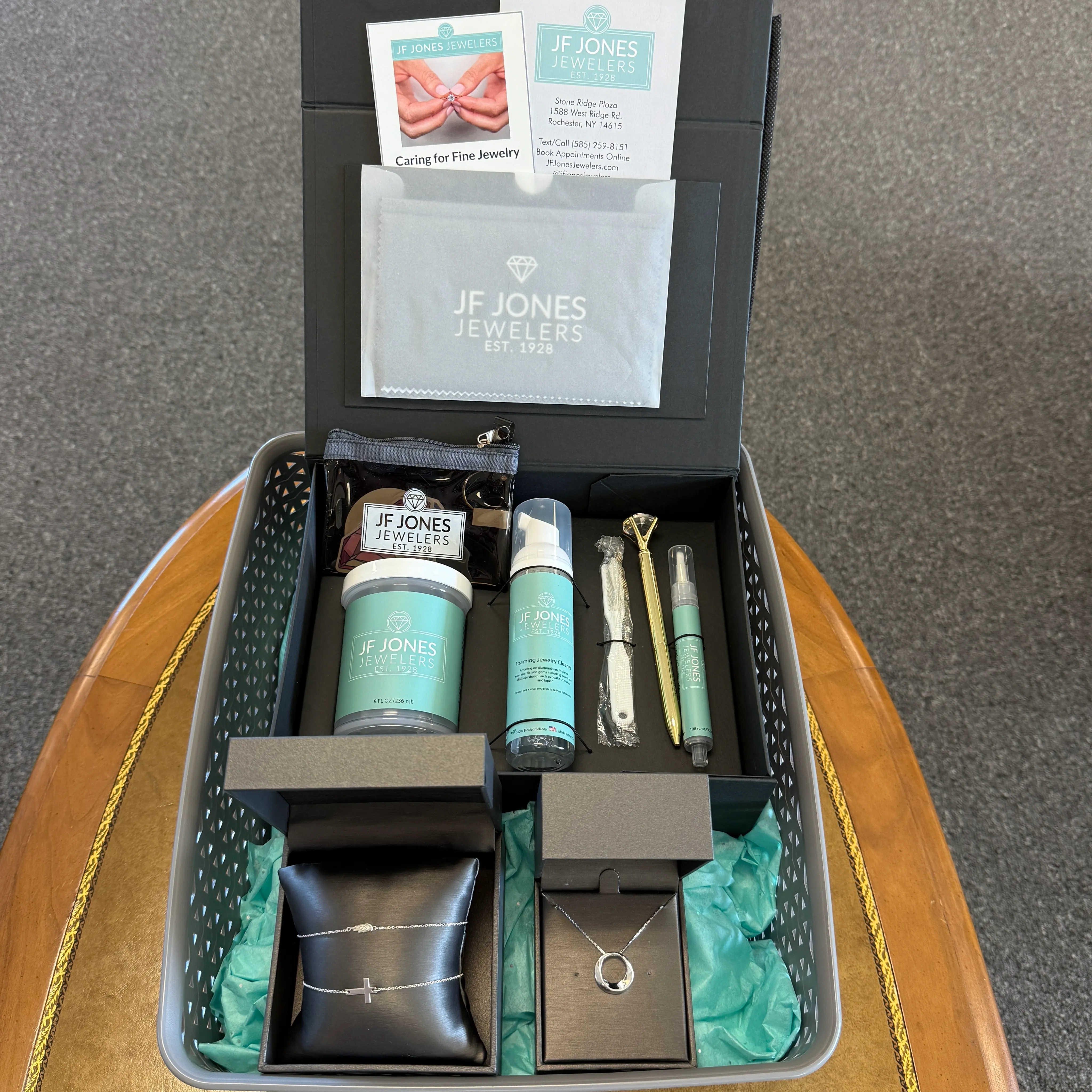 Gift Basket with sterling silver diamond jewelry valued at $530!