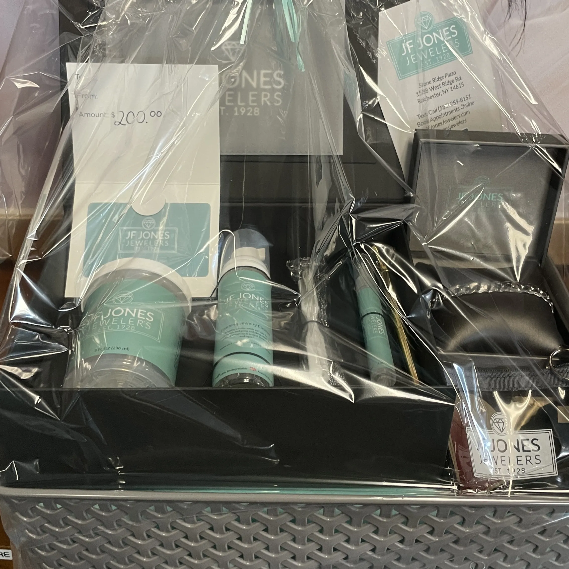 Gift Basket Donation by JF Jones Jewelers Rochester, NY