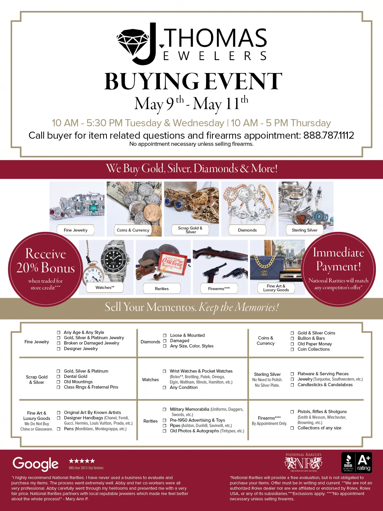 Make An Appointment  J. Thomas Jewelers Rochester Hills, MI