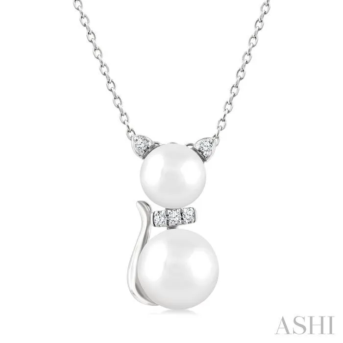  10 karat white gold pearl and diamond J. Thomas Jewelers Rochester Hills, MI