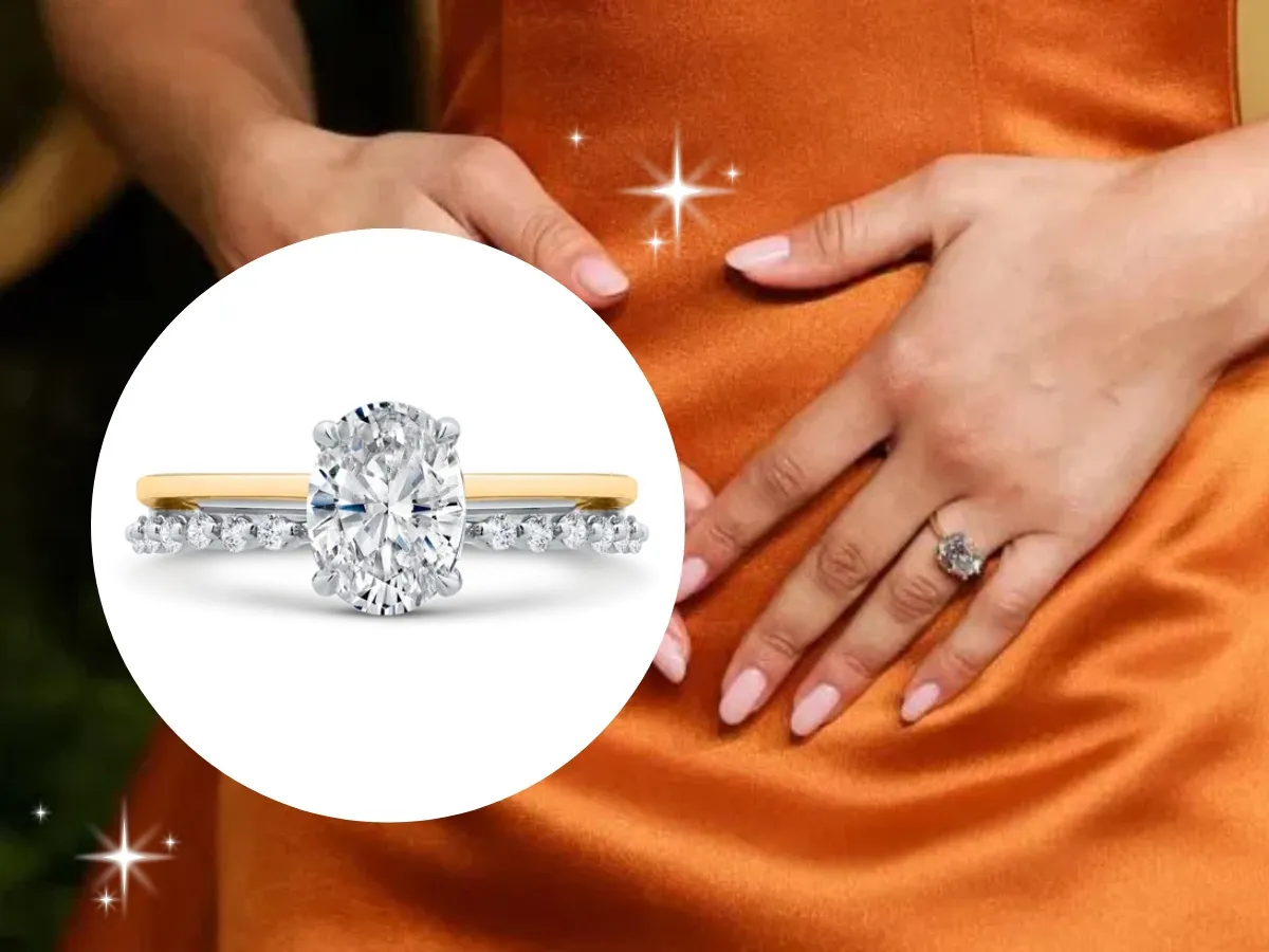 Zendaya wearing her  engagement ring