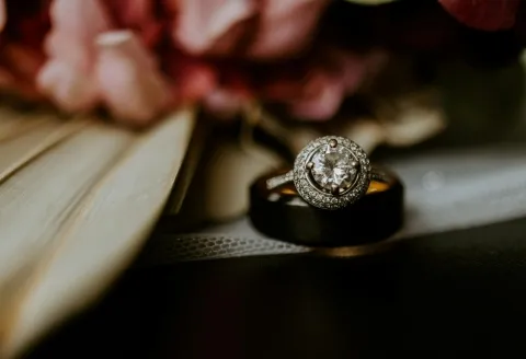 Vintage Inspired Engagement Rings on display
