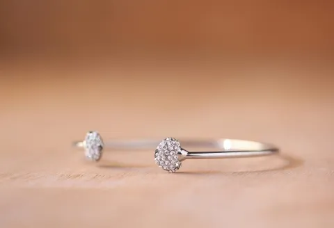 Stylish silver bangle bracelet to match any outfit