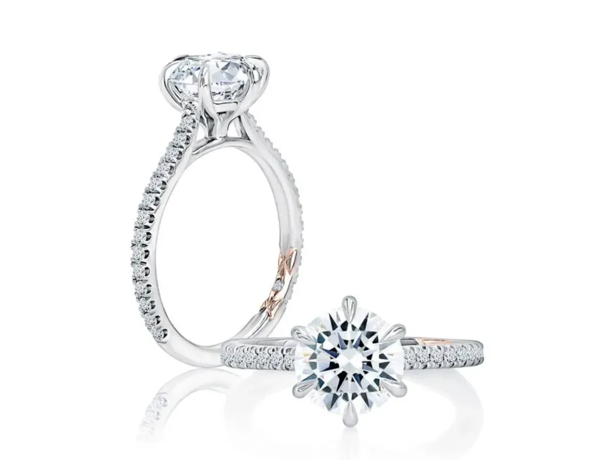 Prong Set Diamonds in Wedding Bands  