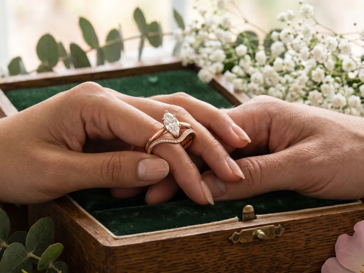 Curved vs Straight Wedding Bands for Pairing
