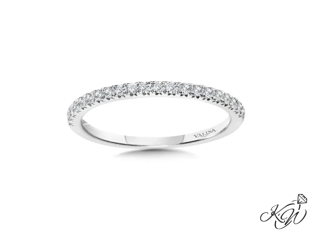 Valina white gold diamond wedding band ring
