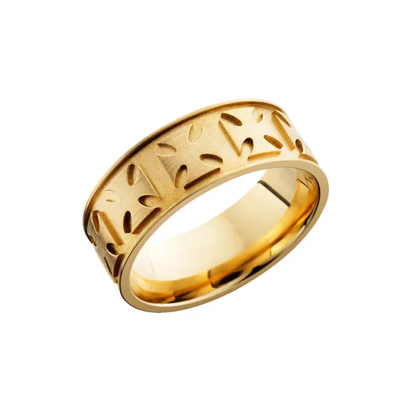 Men's Wedding Band: Gold for grooms