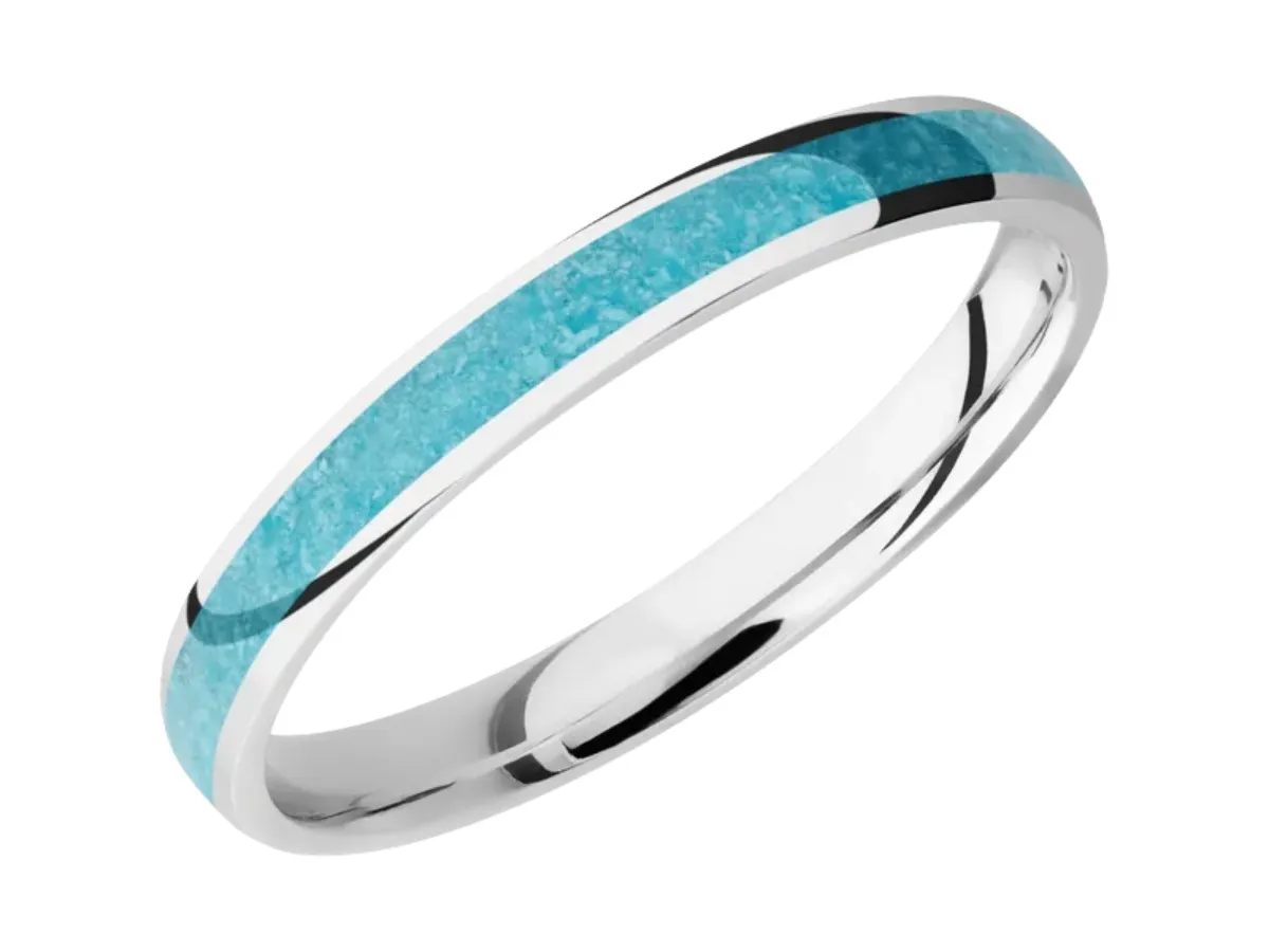 Brushed silver wedding band, classic matte finish ring