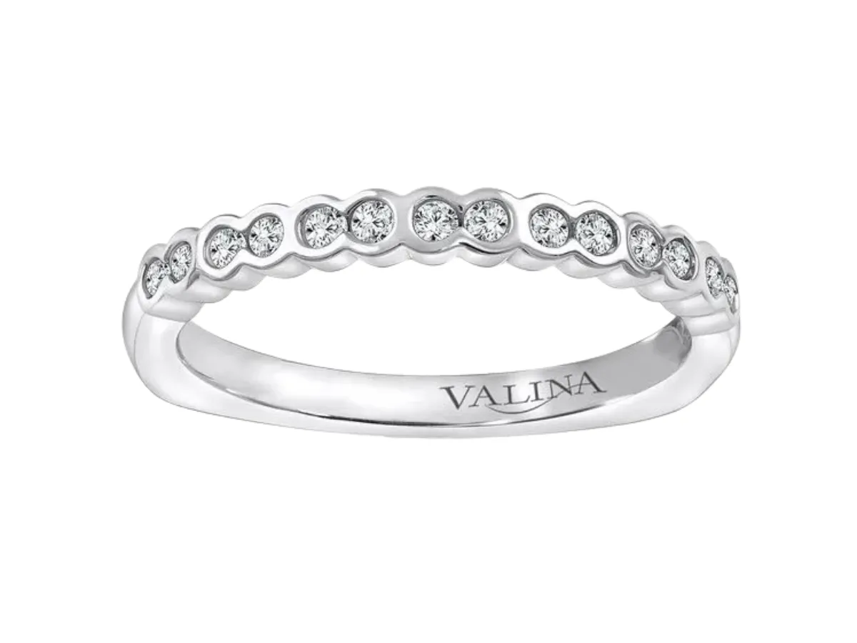 Valina bezel-set diamond eternity ring