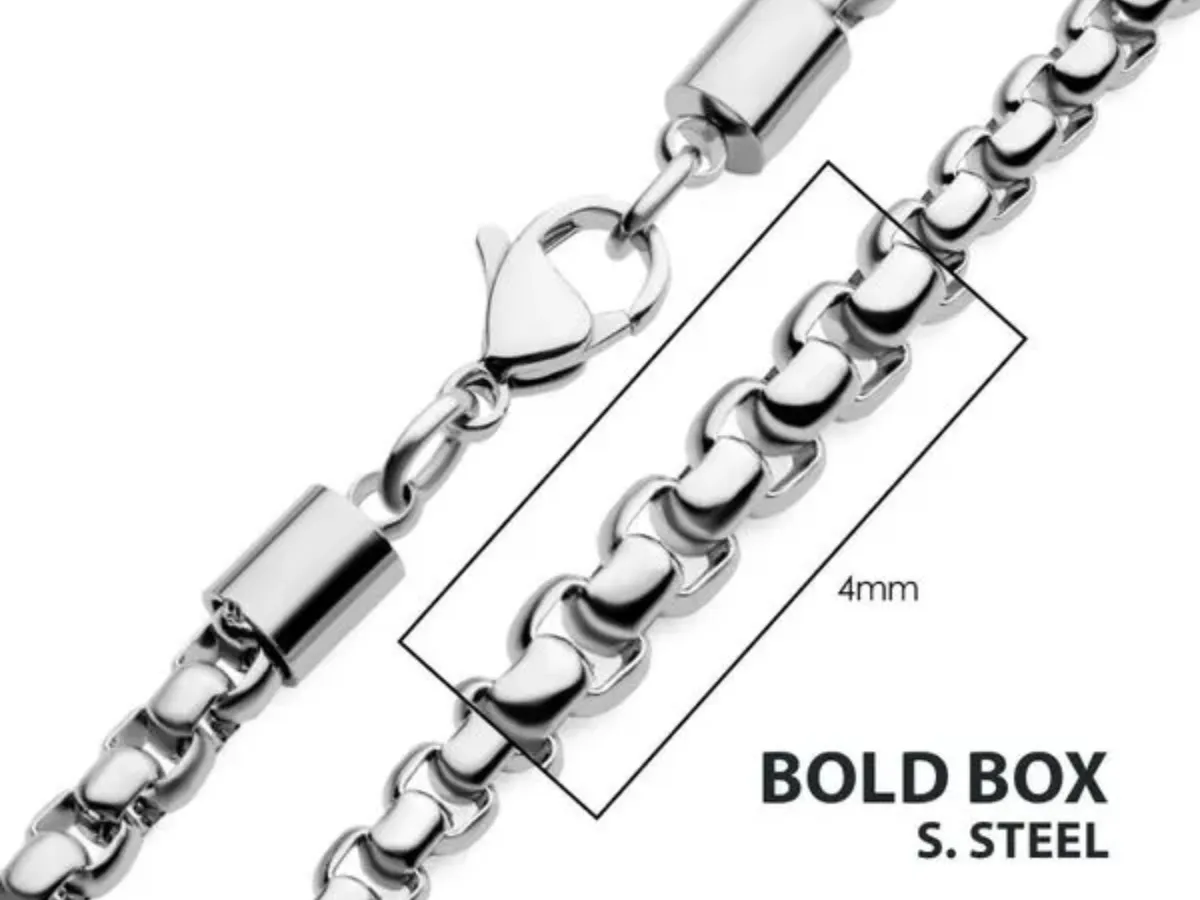 Bold box stainless steel chain