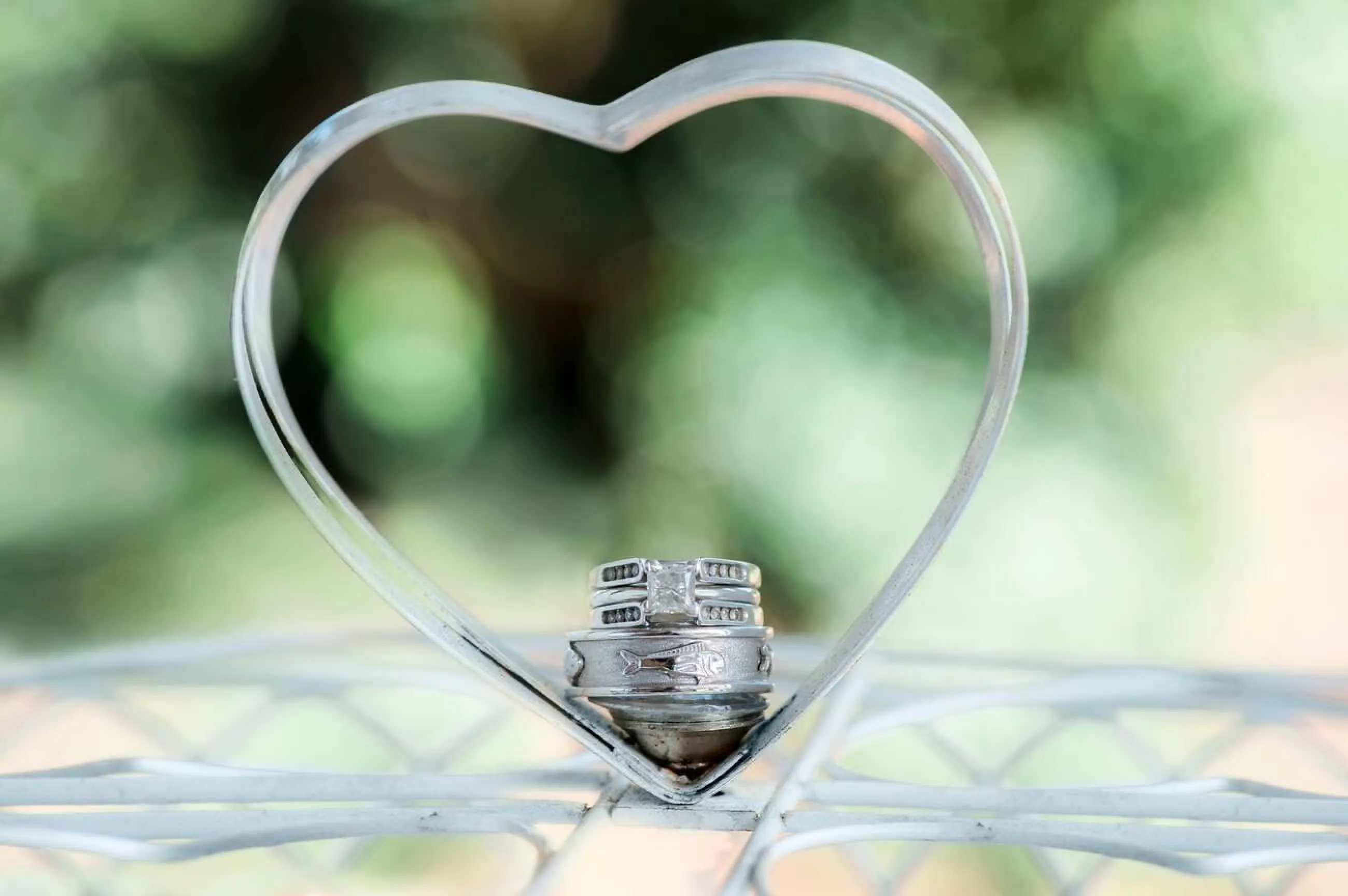 Classic engagement ring displayed