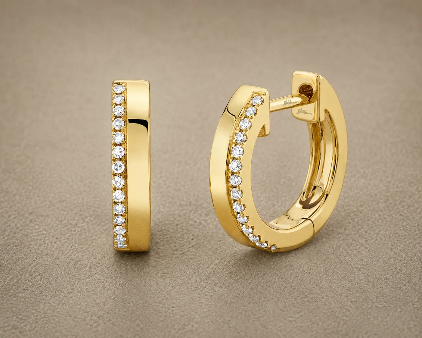 Gold Huggies at Kevins Fine Jewelry Totowa, NJ