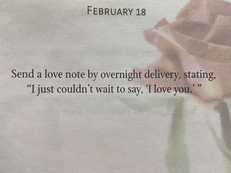 Ways to say I Love You Feb 18