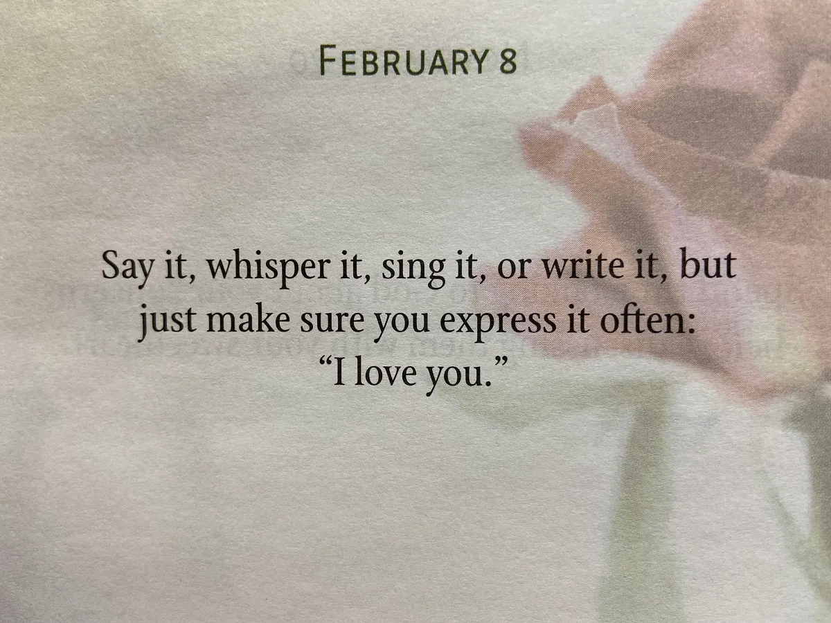 Ways to say I Love You Feb 8
