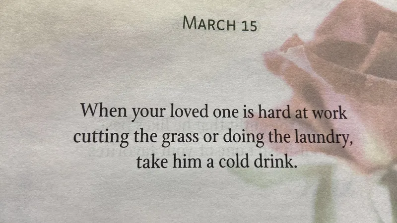 Read article: Ways to say I Love You March 15