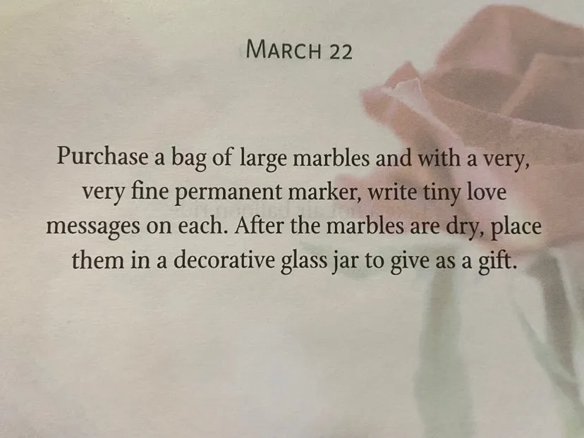 Ways to say I Love You March 22