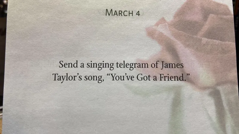Read article: Ways to say I Love You March 7