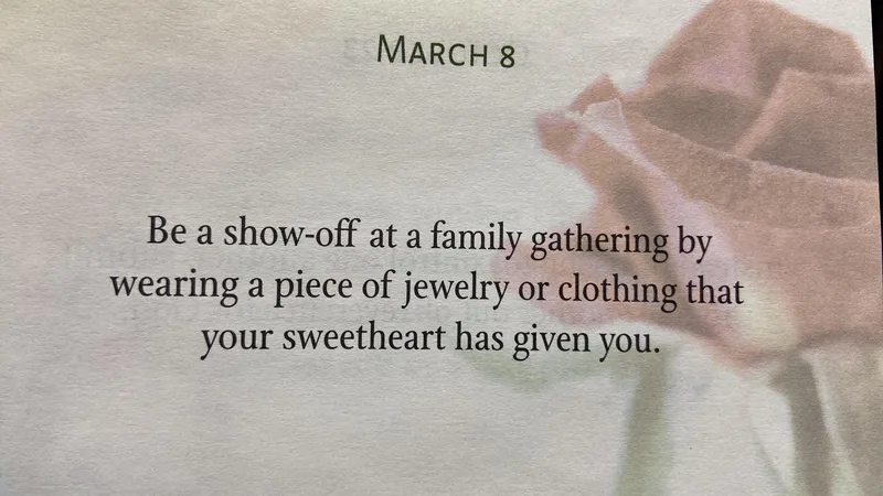 Read article: Ways to say I Love You March 8