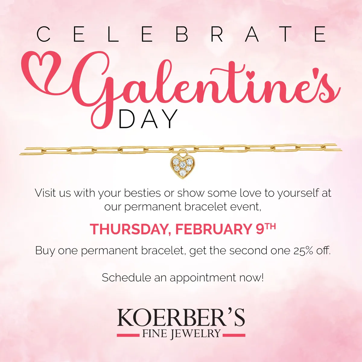2023 Galentine's Day Permanent Bracelet Event