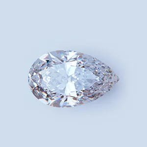  PearThe pear diamond shape refers to the stones that have a teardrop-shaped outline, which can be identified with a silhouette 