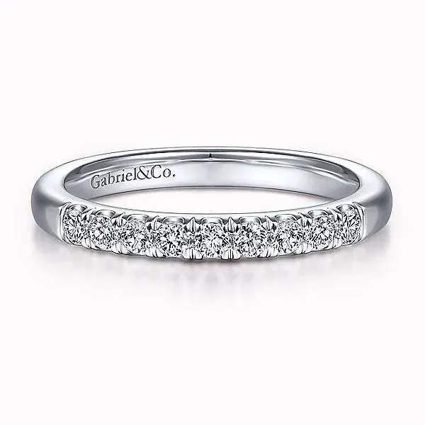 Elegant diamond wedding band by Gabriel & Co. Click to explore Wedding Bands.