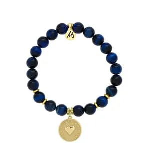 Lapis Tiger's Eye Stone Bracelet