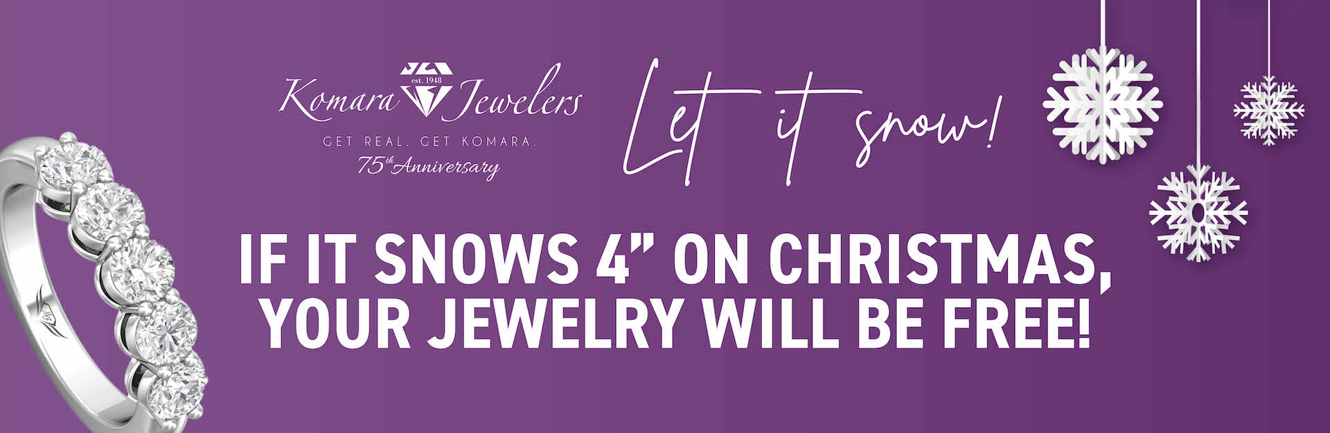 Your jewelry purchases from December 5th-December 17th could be free.