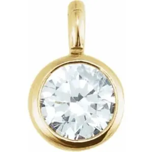 14K Diamond Dangle Charm $76 for permanent jewelry at Kiefer Jewelers