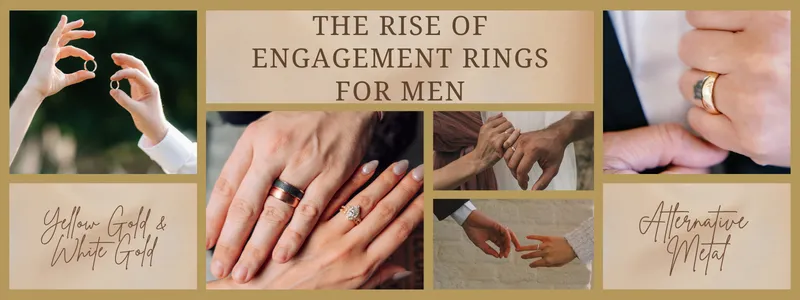 Read article: The Rise of Engagement Rings for Men