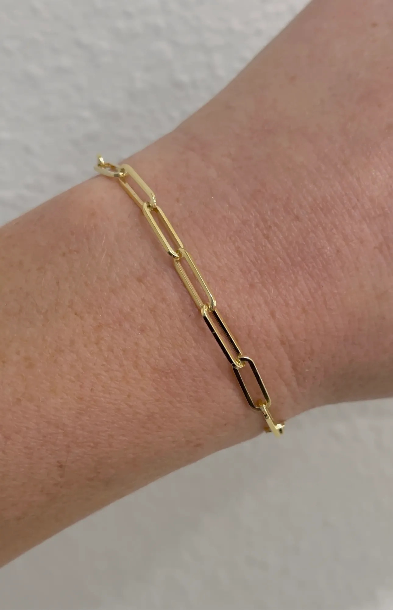 gold filled large paperclip chain permanent jewelry at Kiefer Jewelers