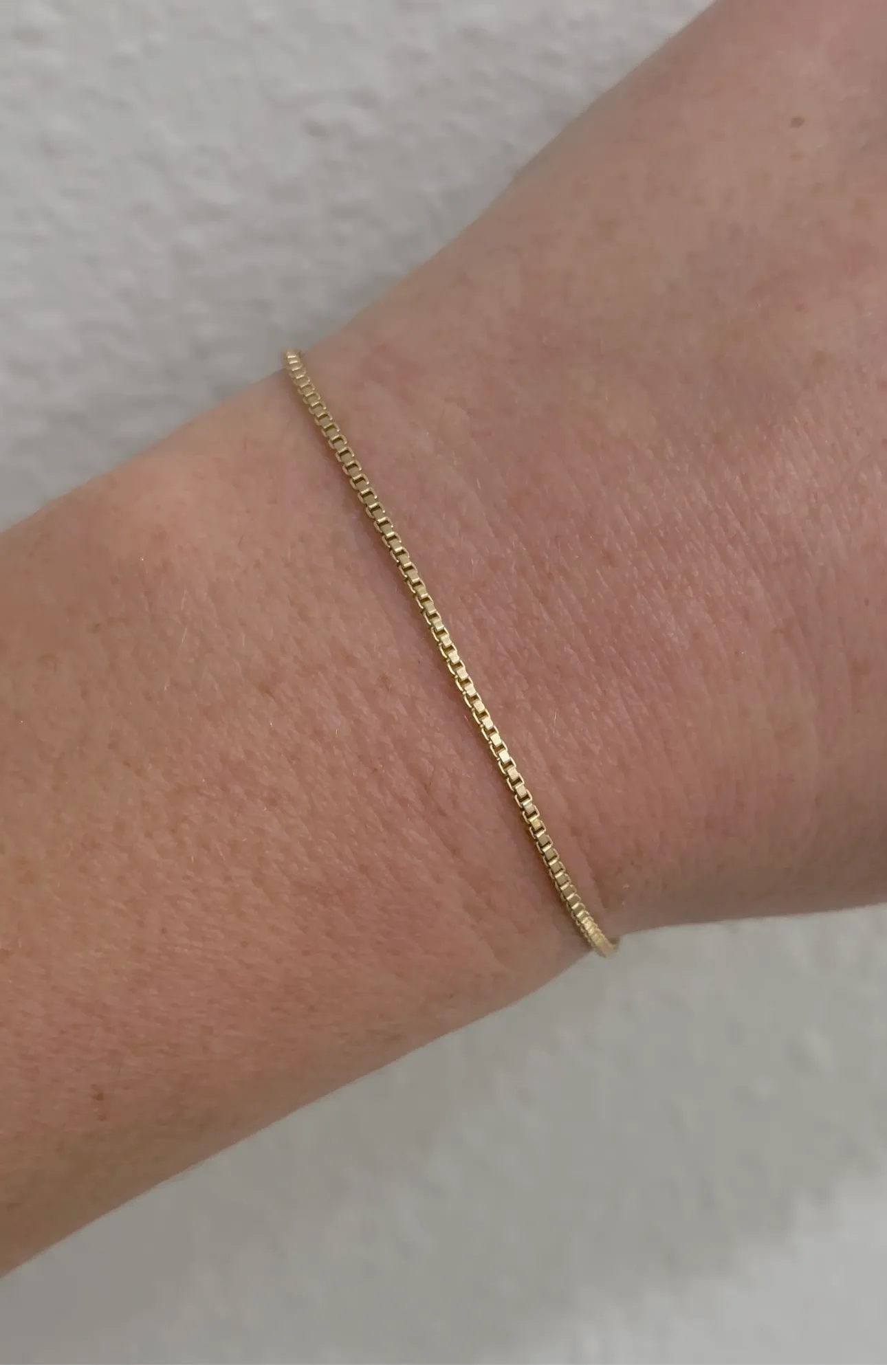 Gold-filled cable chain permanent jewelry at Kiefer Jewelers