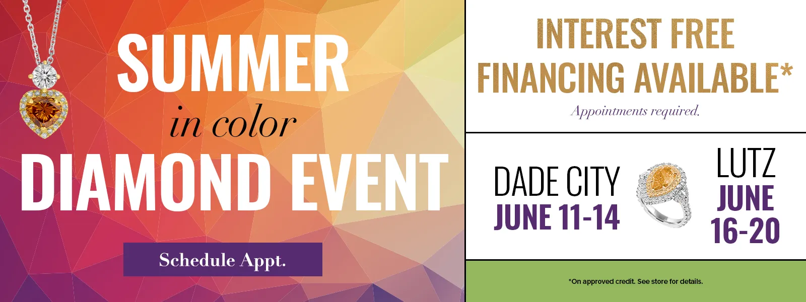 Summer in Color Diamond Event 