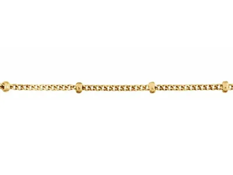 BEADED CURB CHAIN Bracelet $259Anklet $353 Necklace $571 Lake Saint Louis Jewelers Lake Saint Louis, MO