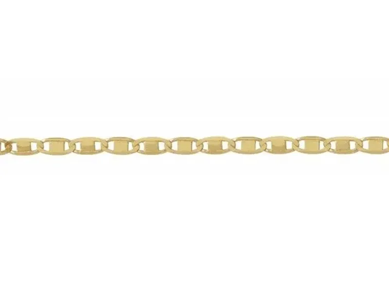 POLISHED FLAT LINK CHAIN Bracelet $163Anklet $216Necklace $340 Lake Saint Louis Jewelers Lake Saint Louis, MO