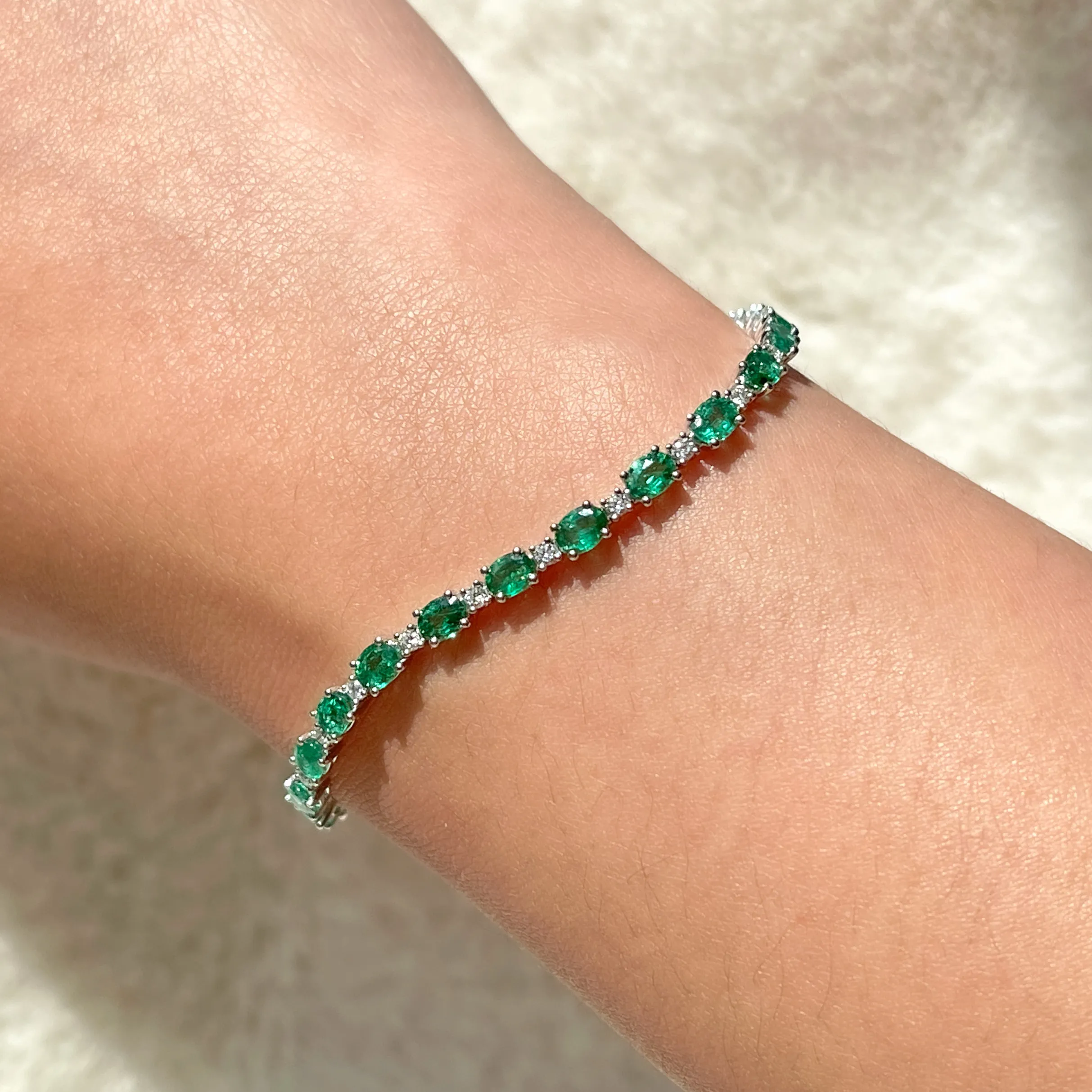 Emerald Bracelet May Birthstone La Mine dOr Jewellery Store Moncton, NB and Halifax, NS